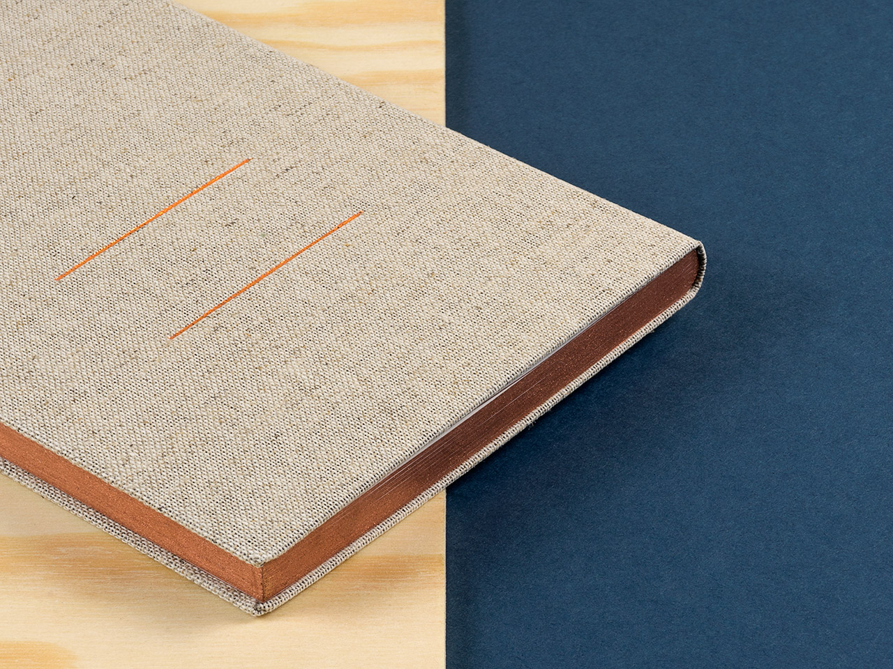 linen notebook